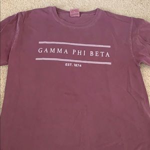 Gamma Phi Beta Tee (berry-colored)